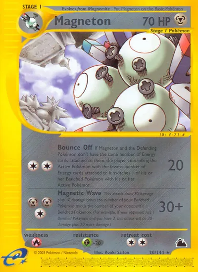 Magneton - Skyridge - ilustração de Kouki Saitou