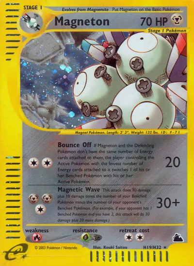 Magneton - Skyridge - ilustração de Kouki Saitou