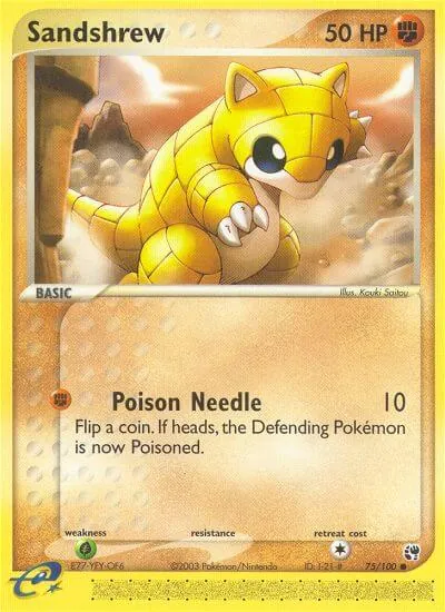 Sandshrew - Sandstorm - ilustração de Kouki Saitou