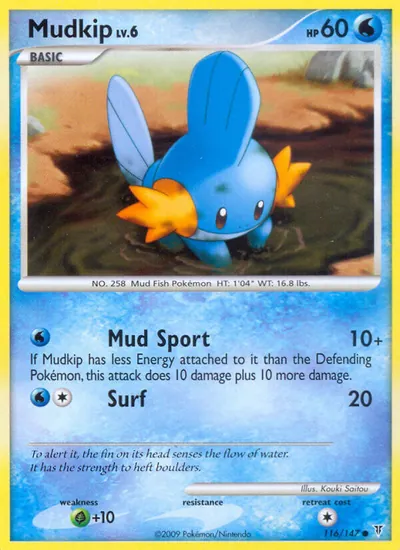 Mudkip - Supreme Victors - ilustração de Kouki Saitou