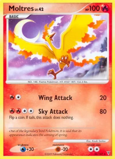 Moltres - Supreme Victors - ilustração de Kouki Saitou