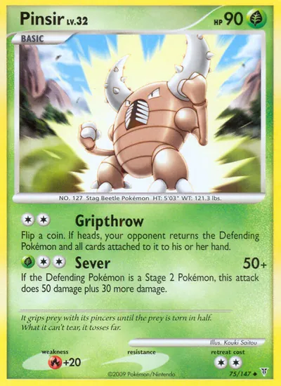 Pinsir - Supreme Victors - ilustração de Kouki Saitou