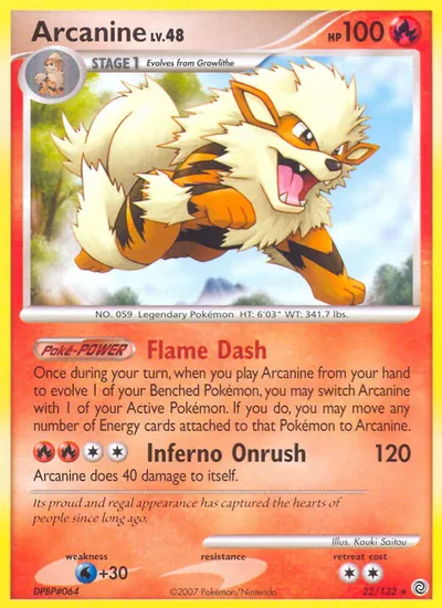 Arcanine - Maravilhas Secretas - ilustração de Kouki Saitou