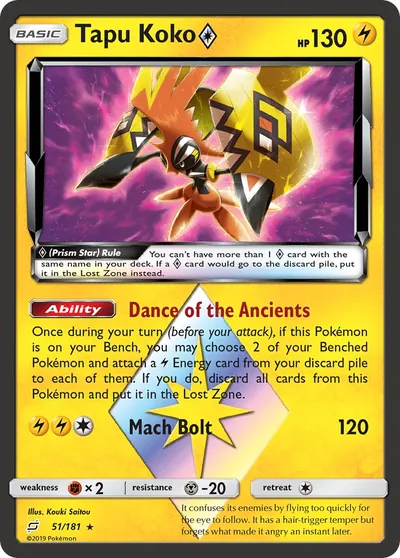 Tapu Koko Estrela Prisma - União de Aliados - ilustração de Kouki Saitou