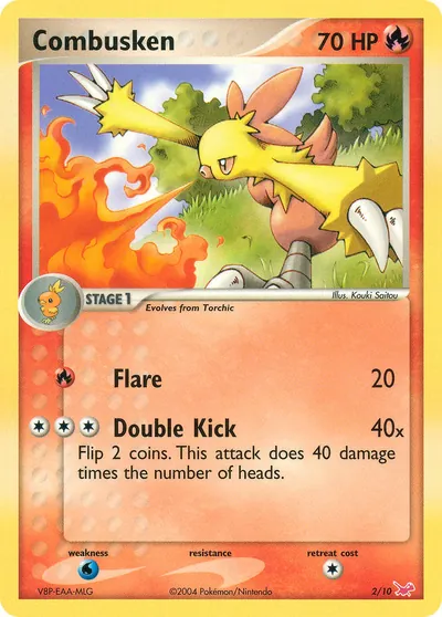 Combusken - EX Trainer Kit: Latias - ilustração de Kouki Saitou