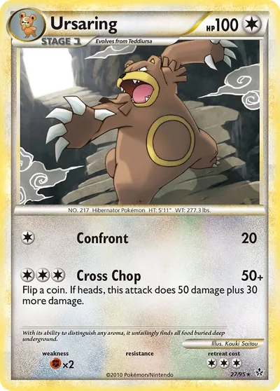 Ursaring - Revelado - ilustração de Kouki Saitou