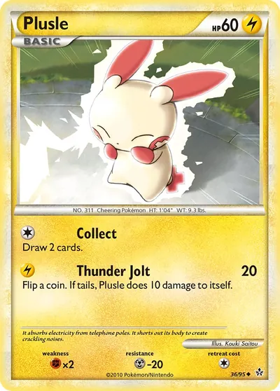 Plusle - Revelado - ilustração de Kouki Saitou