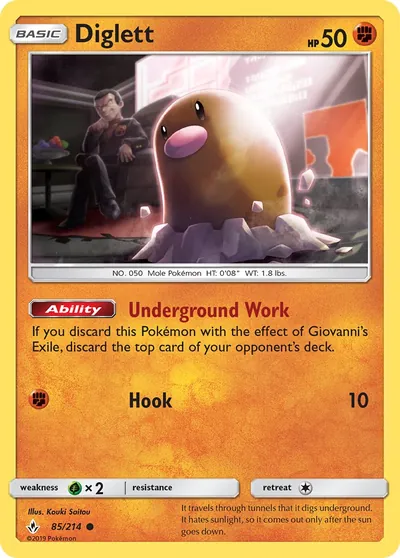 Diglett - Elos Inquebráveis - ilustração de Kouki Saitou