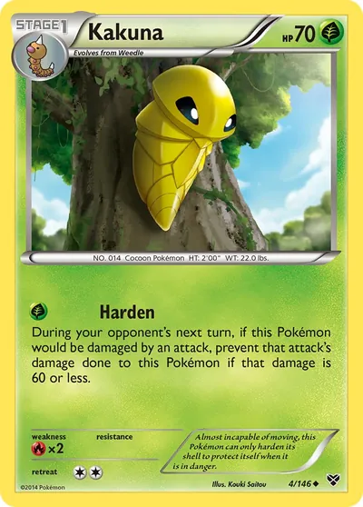 Kakuna - XY - ilustração de Kouki Saitou