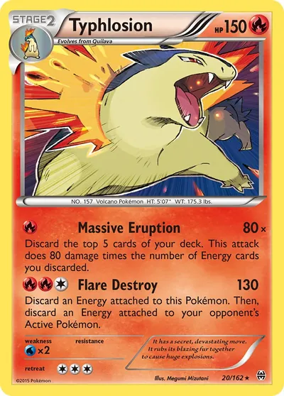 Typhlosion - Turbo Revolução - ilustração de Megumi Mizutani