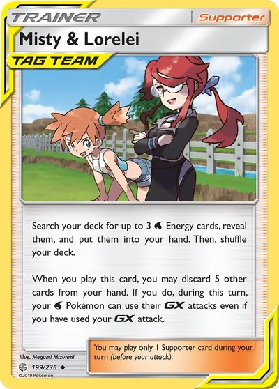 Misty e Lorelei - Eclipse Cósmico - ilustração de Megumi Mizutani