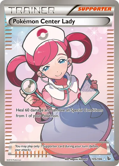 Dama do Centro Pokémon - Flash de Fogo - ilustração de Megumi Mizutani
