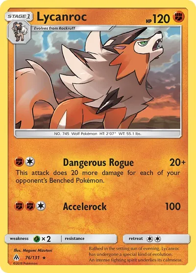 Lycanroc - Luz Proibida - ilustração de Megumi Mizutani