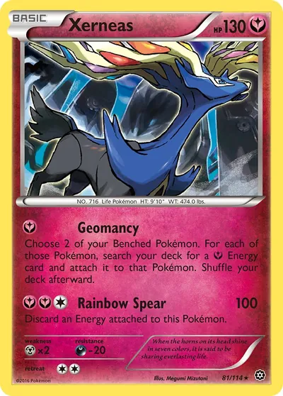 Xerneas - Cerco de Vapor - ilustração de Megumi Mizutani