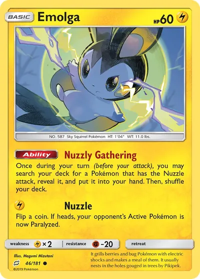 Emolga - União de Aliados - ilustração de Megumi Mizutani