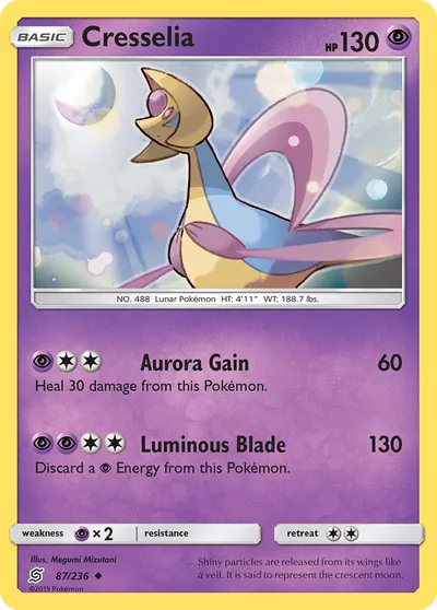 Cresselia - Sintonia Mental - ilustração de Megumi Mizutani