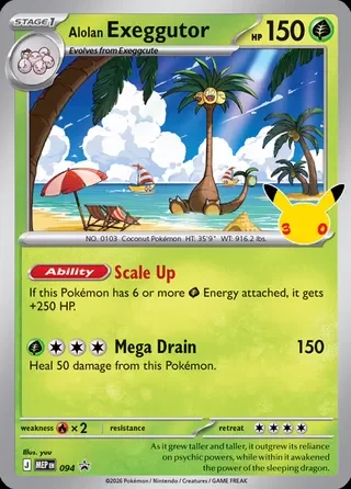 Exeggutor de Alola promo Mega Evolution Promos 094