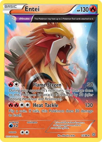 Entei - Origens Ancestrais - ilustração de Mitsuhiro Arita