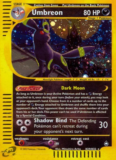 Umbreon - Aquapolis - ilustração de Mitsuhiro Arita