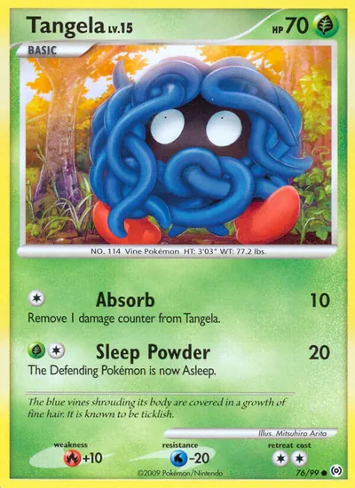 Tangela - Arceus - ilustração de Mitsuhiro Arita