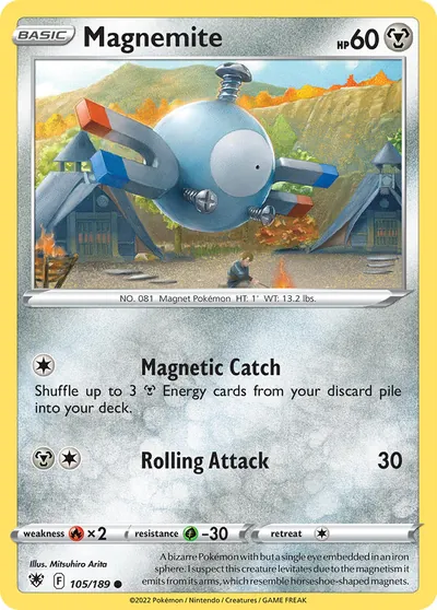 Magnemite - Estrelas Radiantes - ilustração de Mitsuhiro Arita