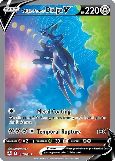 Dialga Forma Origem-V - Estrelas Radiantes - ilustração de Mitsuhiro Arita