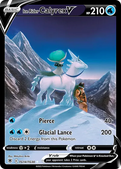 Ice Rider Calyrex V - Estrelas Radiantes - ilustração de Mitsuhiro Arita