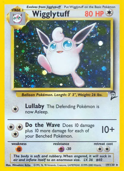 Wigglytuff - Base Set 2 - ilustração de Mitsuhiro Arita