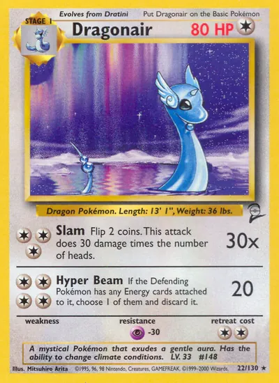 Dragonair - Base Set 2 - ilustração de Mitsuhiro Arita
