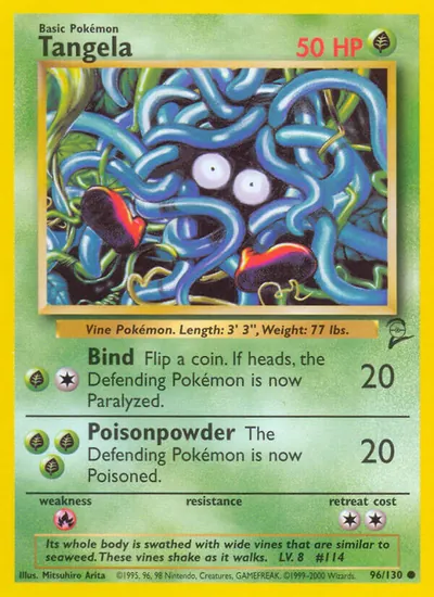 Tangela - Base Set 2 - ilustração de Mitsuhiro Arita