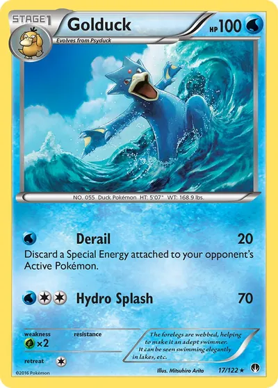 Golduck - Turbo Colisão - ilustração de Mitsuhiro Arita