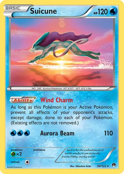 Suicune - Turbo Colisão - ilustração de Mitsuhiro Arita