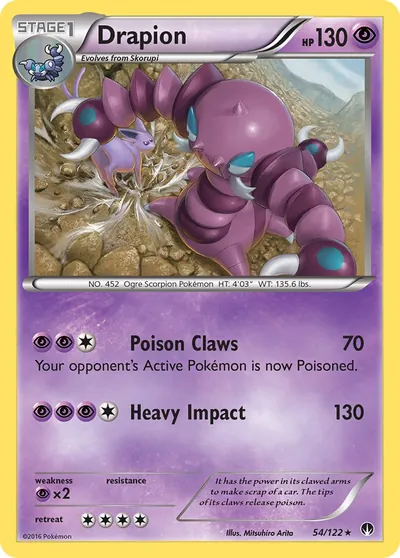 Drapion - Turbo Colisão - ilustração de Mitsuhiro Arita