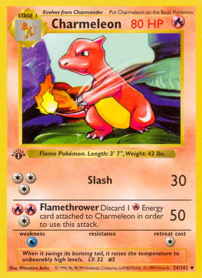 Charmeleon - Coleção Básica - ilustração de Mitsuhiro Arita