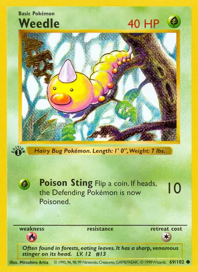Weedle - Coleção Básica - ilustração de Mitsuhiro Arita