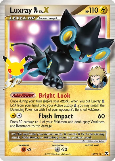 Luxray GL LV.X - Celebrações - ilustração de Mitsuhiro Arita