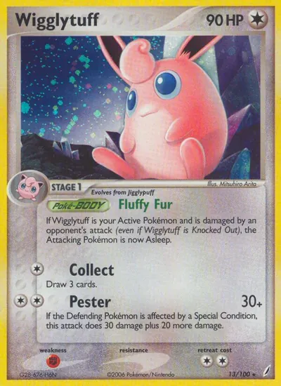 Wigglytuff - Crystal Guardians - ilustração de Mitsuhiro Arita