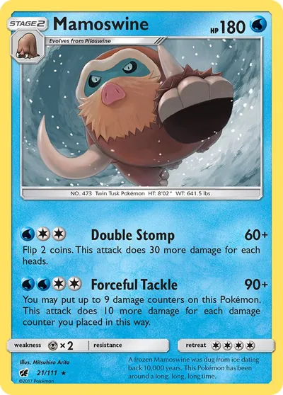 Mamoswine - Invasão Carmim - ilustração de Mitsuhiro Arita