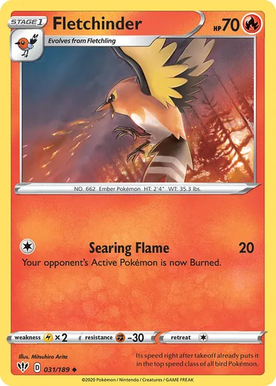 Fletchinder - Escuridão Incandescente - ilustração de Mitsuhiro Arita