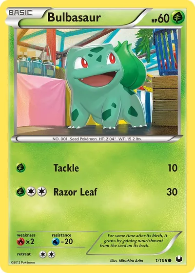 Bulbasaur - Exploradores da Escuridão - ilustração de Mitsuhiro Arita