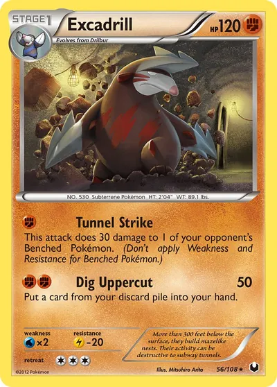 Excadrill - Exploradores da Escuridão - ilustração de Mitsuhiro Arita
