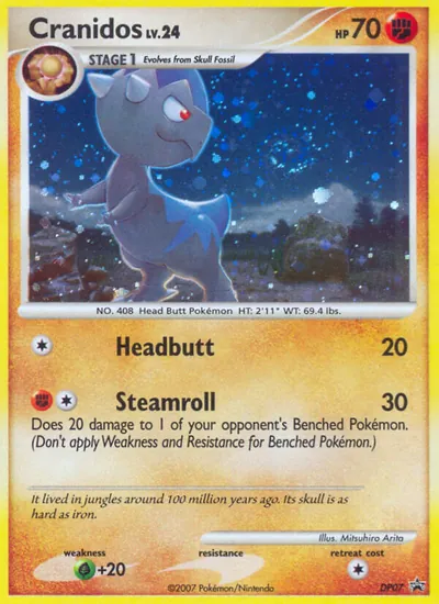 Cranidos - Promos de Diamante e Pérola - ilustração de Mitsuhiro Arita