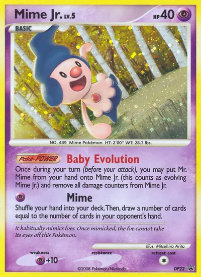 Mime Jr. - Promos de Diamante e Pérola - ilustração de Mitsuhiro Arita