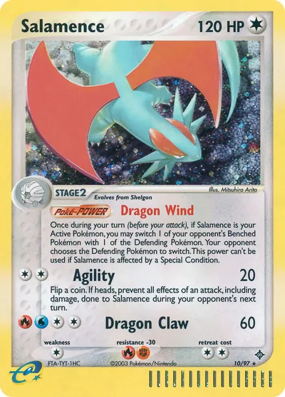 Salamence - Dragon - ilustração de Mitsuhiro Arita