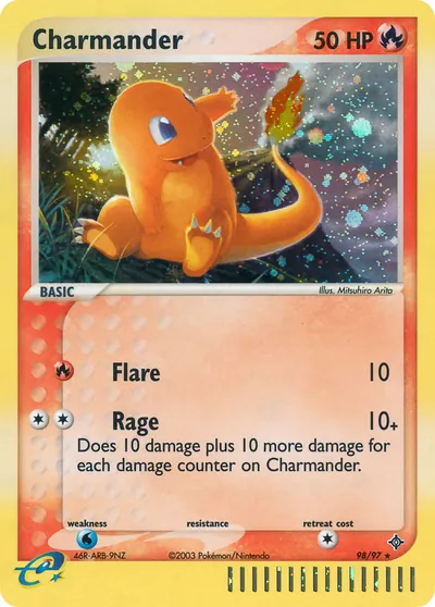 Charmander - Dragon - ilustração de Mitsuhiro Arita