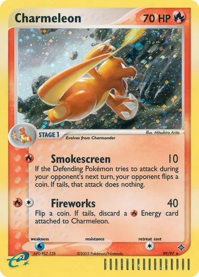 Charmeleon - Dragon - ilustração de Mitsuhiro Arita