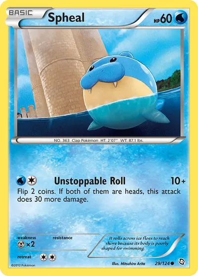 Spheal - Dragões Enaltecidos - ilustração de Mitsuhiro Arita