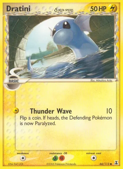 Dratini - Delta Species - ilustração de Mitsuhiro Arita
