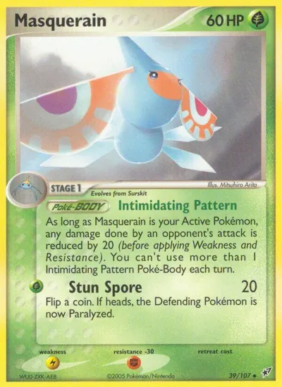 Masquerain - Deoxys - ilustração de Mitsuhiro Arita