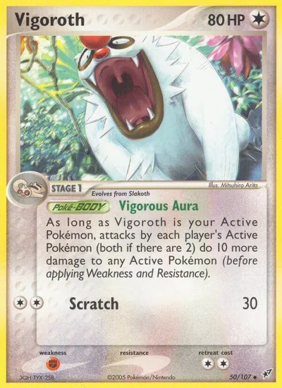 Vigoroth - Deoxys - ilustração de Mitsuhiro Arita